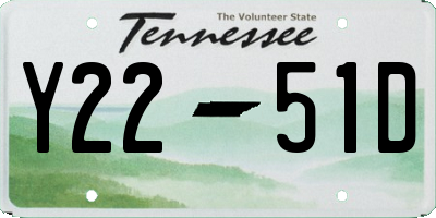 TN license plate Y2251D