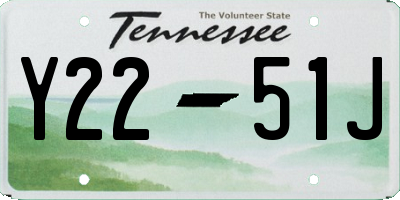 TN license plate Y2251J