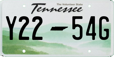 TN license plate Y2254G