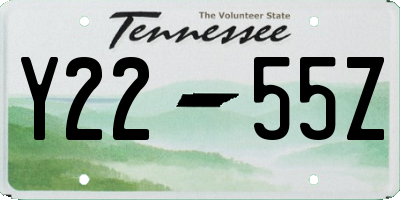 TN license plate Y2255Z