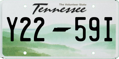 TN license plate Y2259I