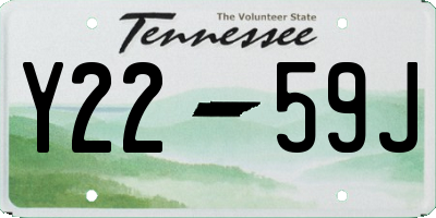 TN license plate Y2259J