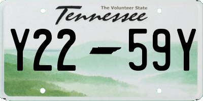 TN license plate Y2259Y