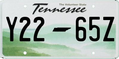 TN license plate Y2265Z