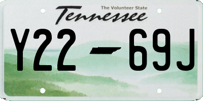TN license plate Y2269J