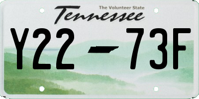 TN license plate Y2273F