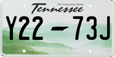 TN license plate Y2273J