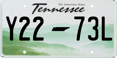 TN license plate Y2273L