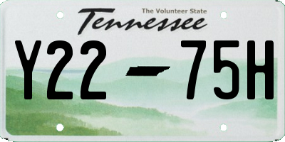 TN license plate Y2275H