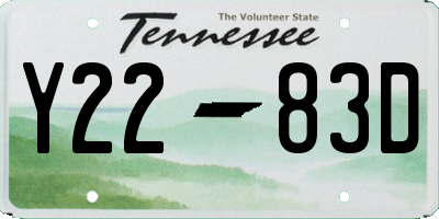 TN license plate Y2283D