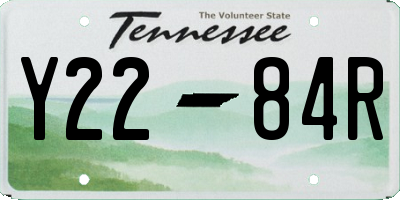 TN license plate Y2284R