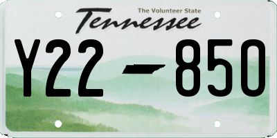 TN license plate Y2285O