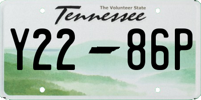TN license plate Y2286P