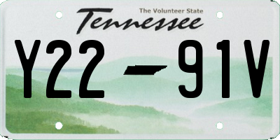TN license plate Y2291V