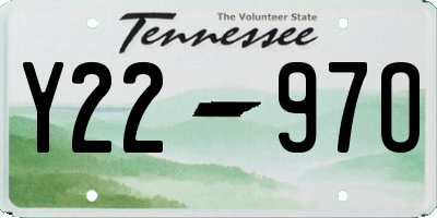 TN license plate Y2297O