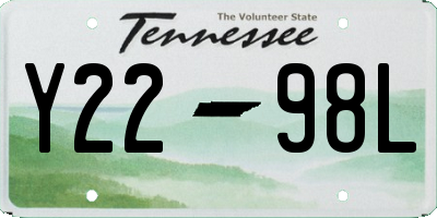 TN license plate Y2298L