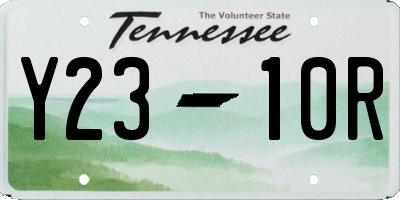 TN license plate Y2310R