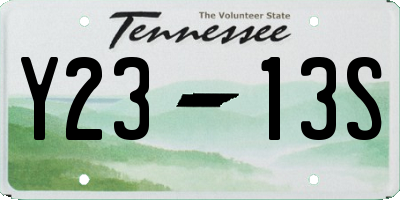 TN license plate Y2313S