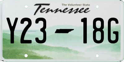 TN license plate Y2318G