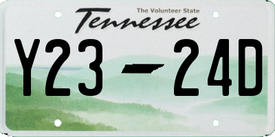 TN license plate Y2324D
