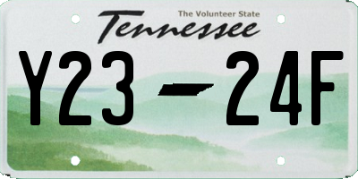 TN license plate Y2324F