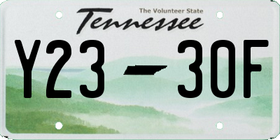 TN license plate Y2330F