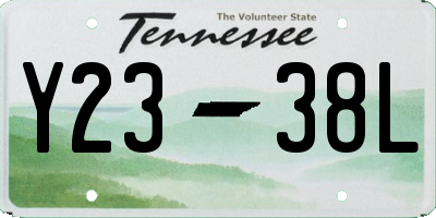 TN license plate Y2338L