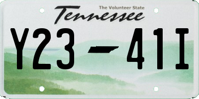 TN license plate Y2341I