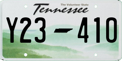 TN license plate Y2341O