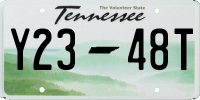 TN license plate Y2348T