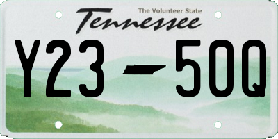 TN license plate Y2350Q