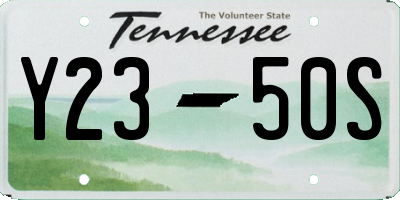 TN license plate Y2350S