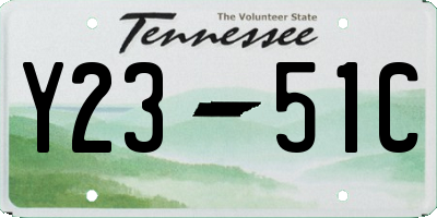 TN license plate Y2351C
