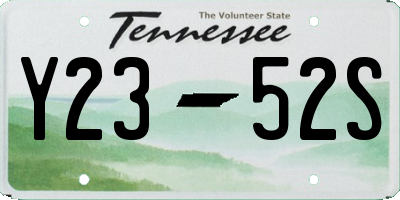 TN license plate Y2352S