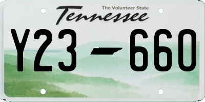 TN license plate Y2366O