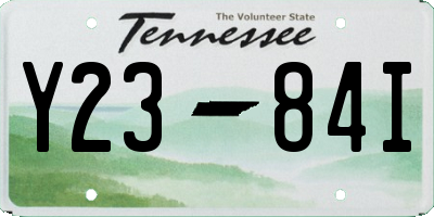 TN license plate Y2384I