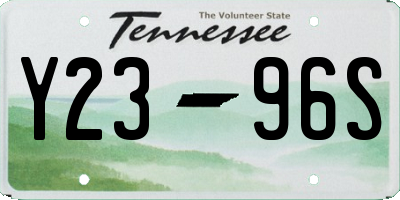 TN license plate Y2396S