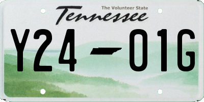 TN license plate Y2401G