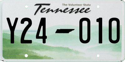 TN license plate Y2401O