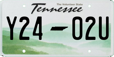 TN license plate Y2402U
