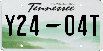 TN license plate Y2404T