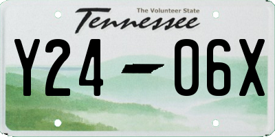 TN license plate Y2406X