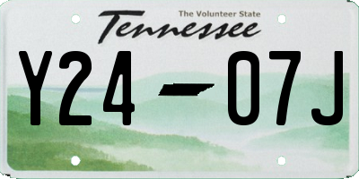 TN license plate Y2407J