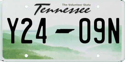 TN license plate Y2409N
