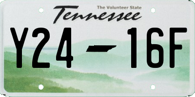 TN license plate Y2416F