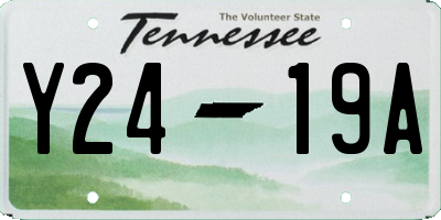 TN license plate Y2419A