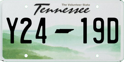 TN license plate Y2419D