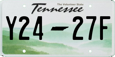 TN license plate Y2427F
