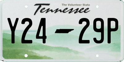 TN license plate Y2429P