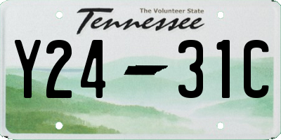 TN license plate Y2431C
